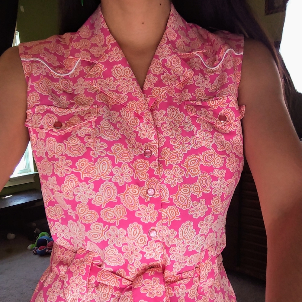 XS Angel Ranch Sleeveless Maxi Shirt Dress